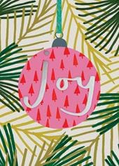 Joy Bauble Christmas Card
