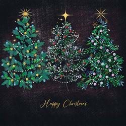 Holly Trees - Personalised Christmas Card