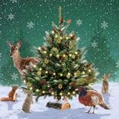 Woodland Animals - Personalised Christmas Card