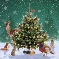Woodland Animals - Personalised Christmas Card