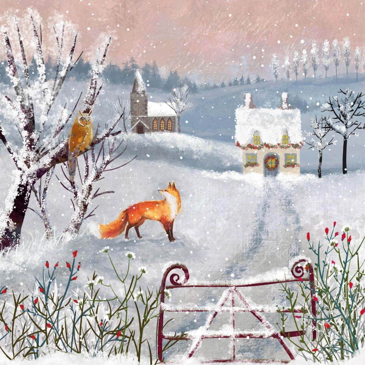 Fox's Friend - Personalised Christmas Card
