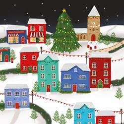 Twilight Village - Personalised Christmas Card