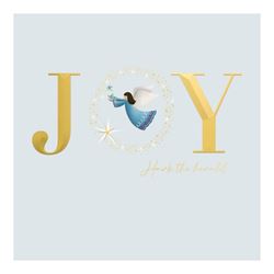Joy and Angel - Personalised Christmas Card