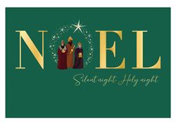 Noel Three Kings - Personalised Christmas Card