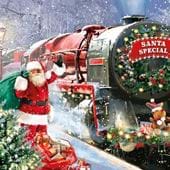 Festive Train - Personalised Christmas Card