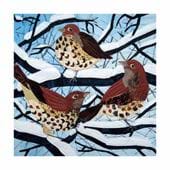 Snowy Perch Christmas Cards - Pack of 8