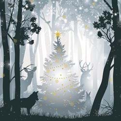 Woodland Creatures - Personalised Christmas Card