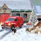 Christmas Postvan - Personalised Christmas Card