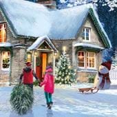 Home for Christmas - Personalised Christmas Card