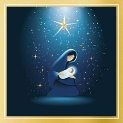Madonna and Child - Personalised Christmas Card