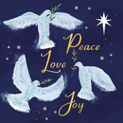 Three Doves - Personalised Christmas Card