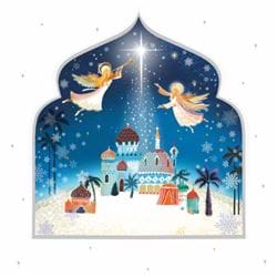 Angels in Holy Town - Personalised Christmas Card