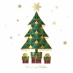 Gatsby Christmas Tree - Personalised Christmas Card