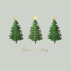 Three Trees - Personalised Christmas Card