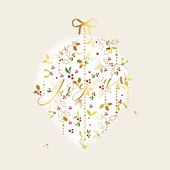 Joyeux - Personalised Christmas Card