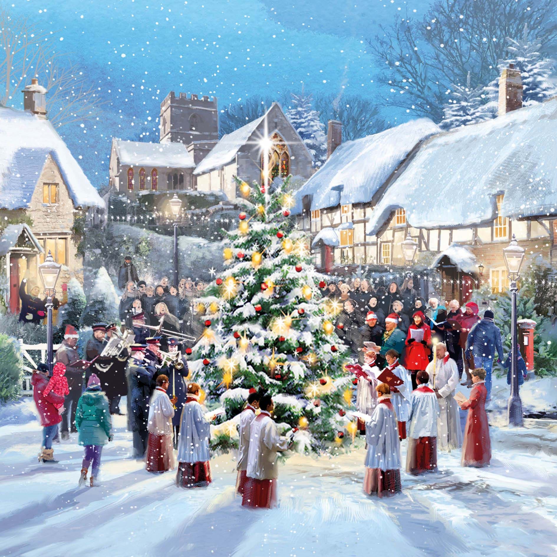 Christmas Carols - Personalised Christmas Card