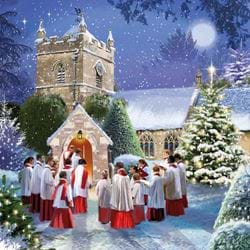 Church Pathway - Personalised Christmas Card