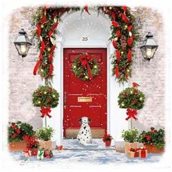 Christmas Door - Personalised Christmas Card