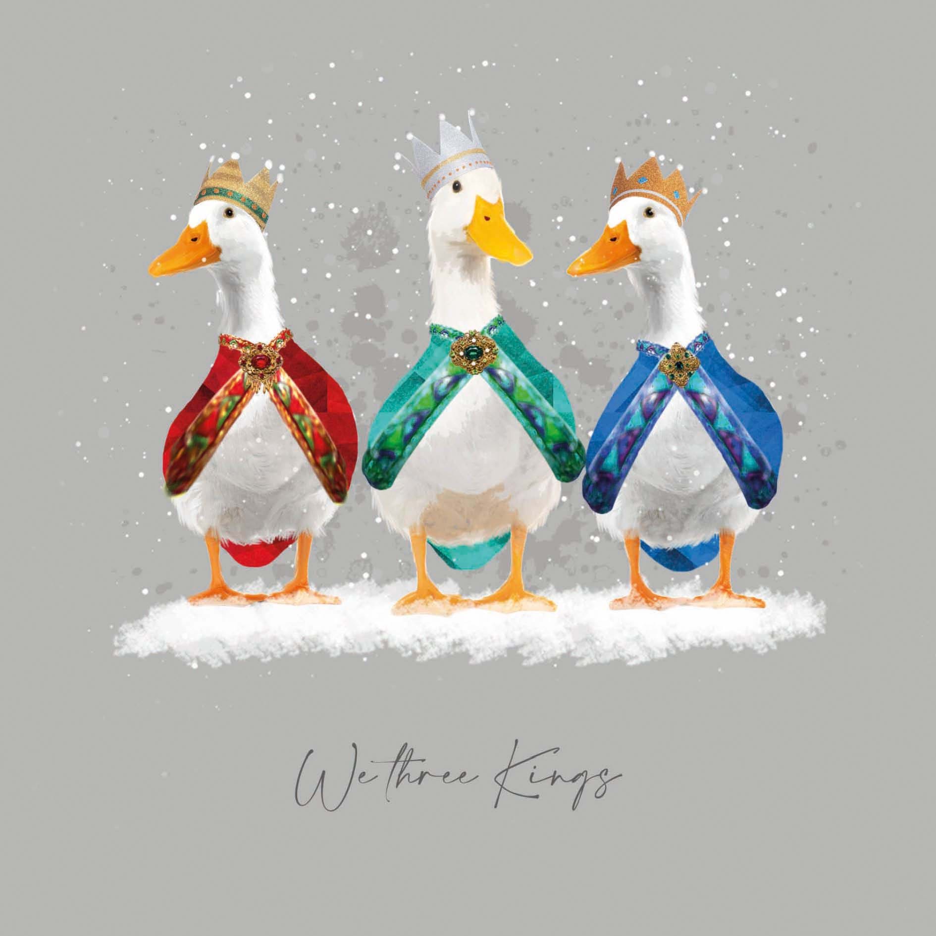 Three King Ducks - Personalised Christmas Card