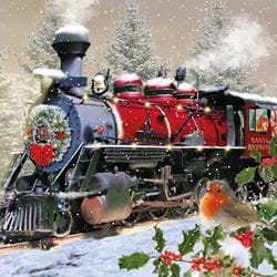 Santa's Express - Personalised Christmas Card