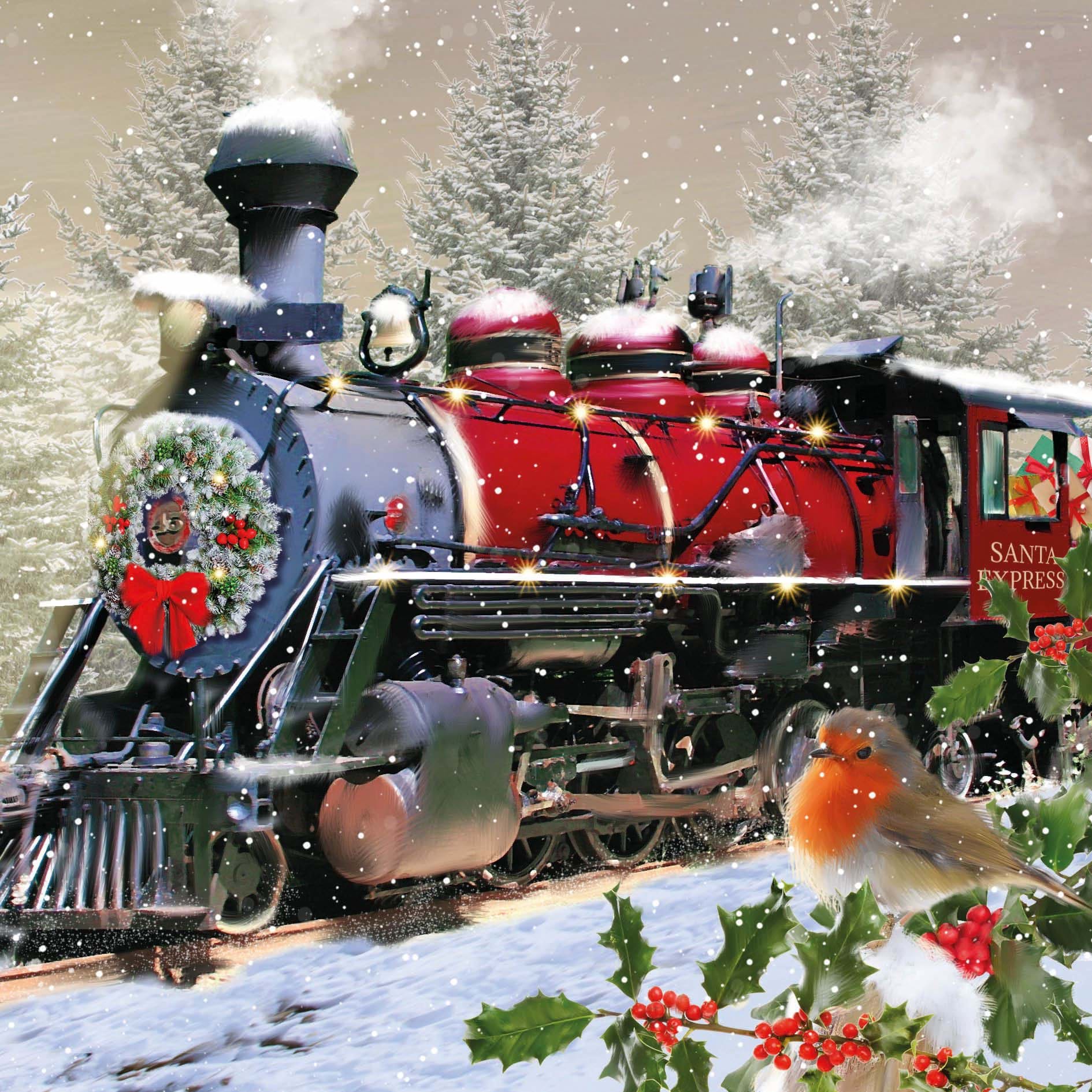 Santa's Express - Personalised Christmas Card