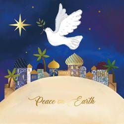 Peace on Earth Dove - Personalised Christmas Card