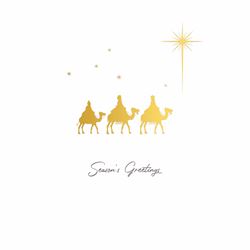 Golden Kings - Personalised Christmas Card