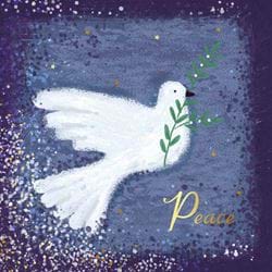 Dove and Olive Branch - Personalised Christmas Card