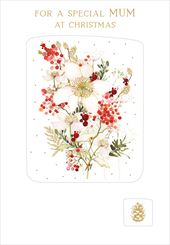 Floral Mum Christmas Card