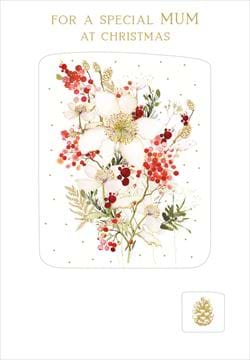 Floral Mum Christmas Card