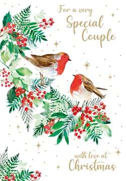 Robins Special Couple Christmas Card