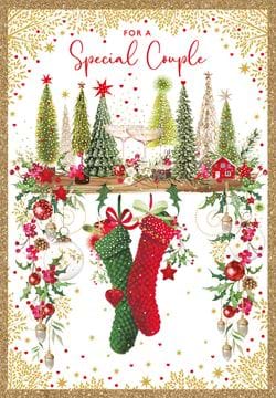 Stockings Special Couple Christmas Card