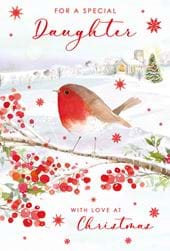 Robin Daughter Christmas Card