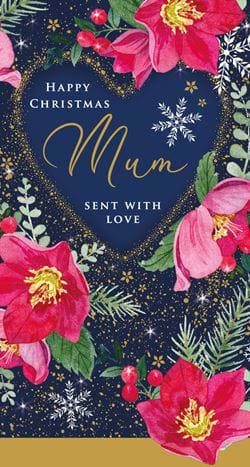 Floral Mum Christmas Card