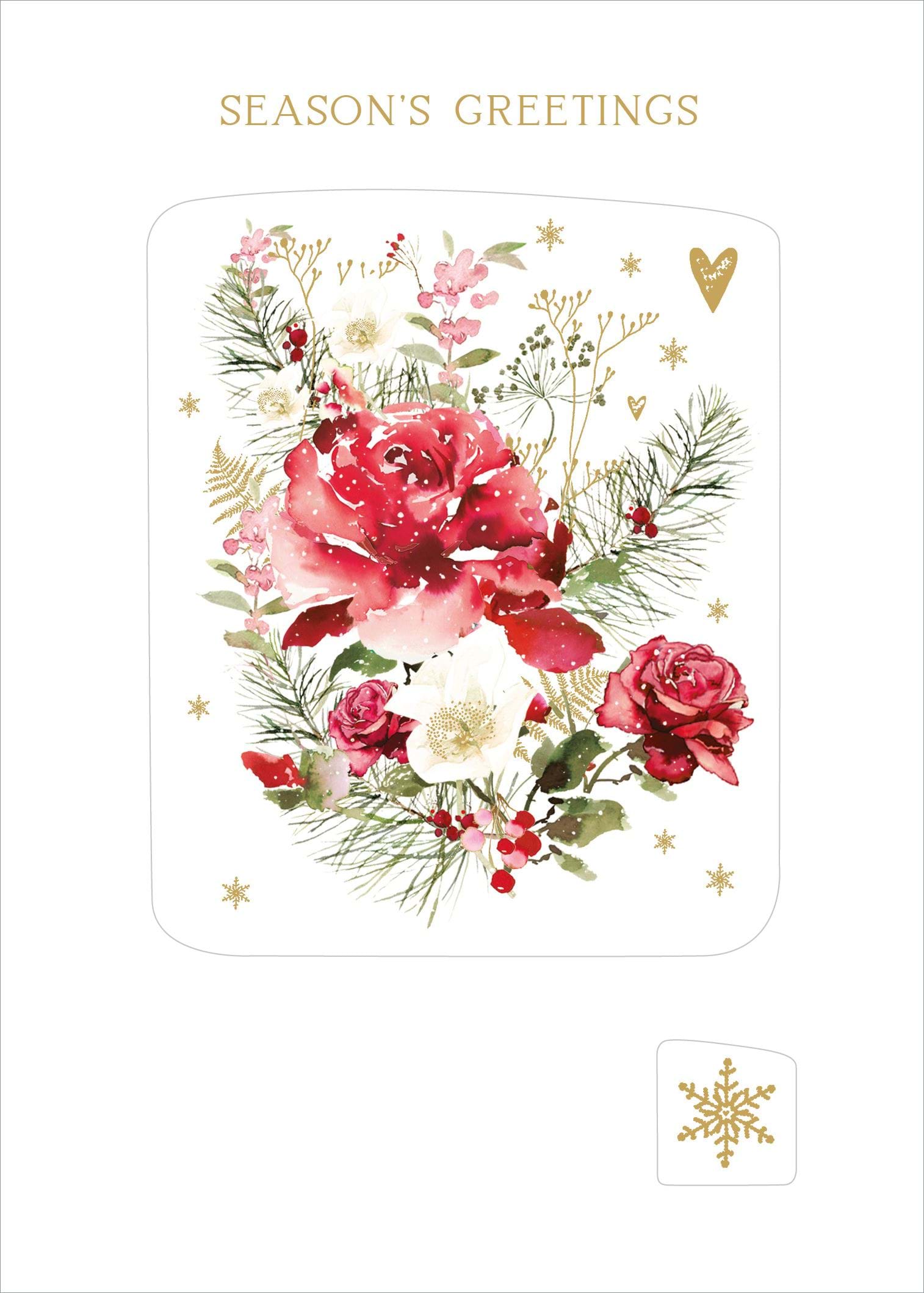 Floral Christmas Card