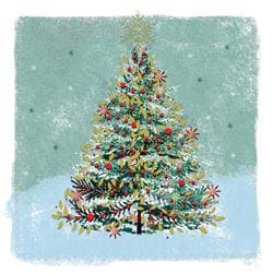 Festive Tree - Personalised Christmas Card