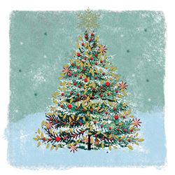 Festive Tree - Personalised Christmas Card
