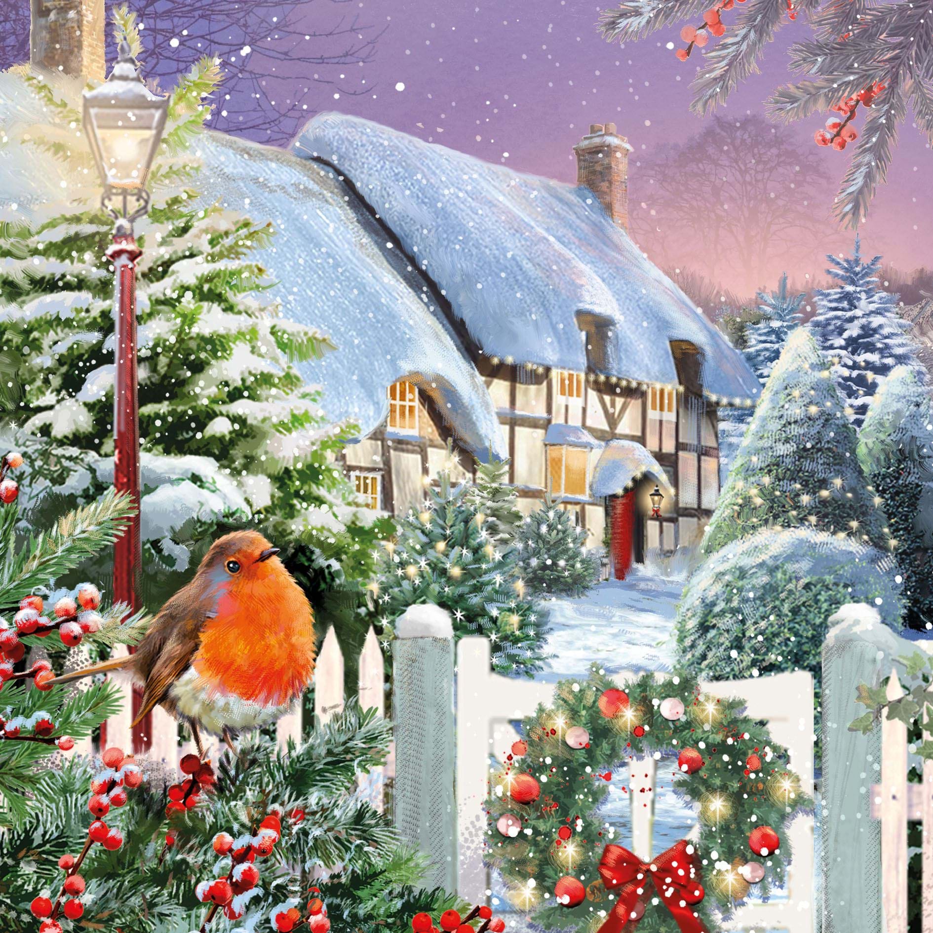 Cottage Christmas Card