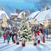 Village Carols Christmas Card