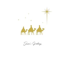 Three Golden Kings - Personalised Christmas Card
