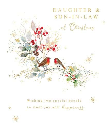 Joy Robins Daughter and Son-in-law Christmas Card