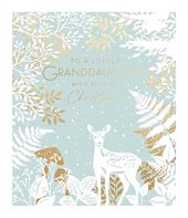 Deer Granddaughter Christmas Card