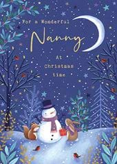 Moonlight Nanny Christmas Card