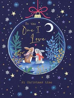Bauble One I Love Christmas Card