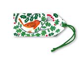 Robins and Holly Christmas Gift Tags - Pack of 6