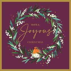 Robin in a Wreath, MNDA Christmas Cards - Pack of 10