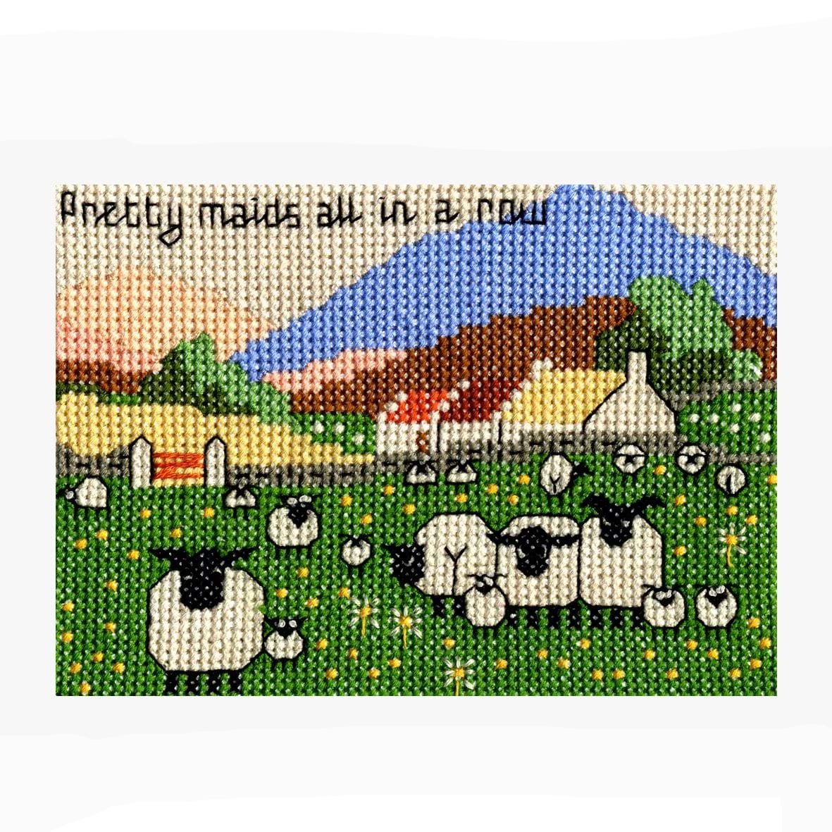 Pretty Maids All In A Row Cross Stitch Kit