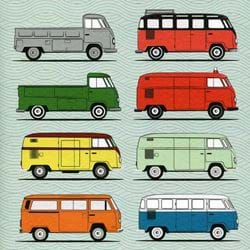 Camper Van Greeting Card