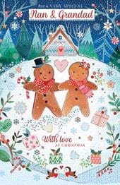 Gingerbread Nan and Grandad Christmas Card
