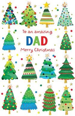 Trees Dad Christmas Card